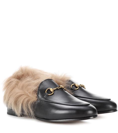 cheap gucci fur loafers|Gucci fur loafers women's.